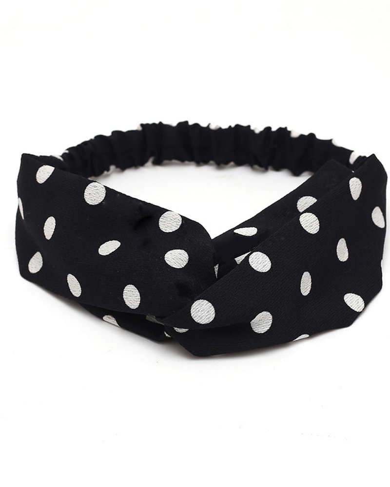 

1pc Elastic Turban Thick Head Wraps Stretch Silk Headband, Style3