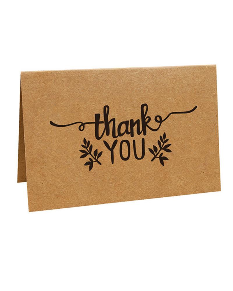 

1PCS Letter Print Greeting Card, Style3