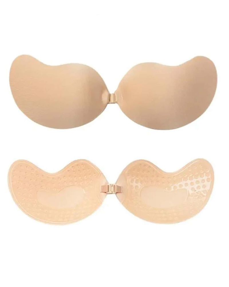 

Mango Shaped Wireless Lifting Nipper Covers Self-Adhesive Invisible Bra, Nude