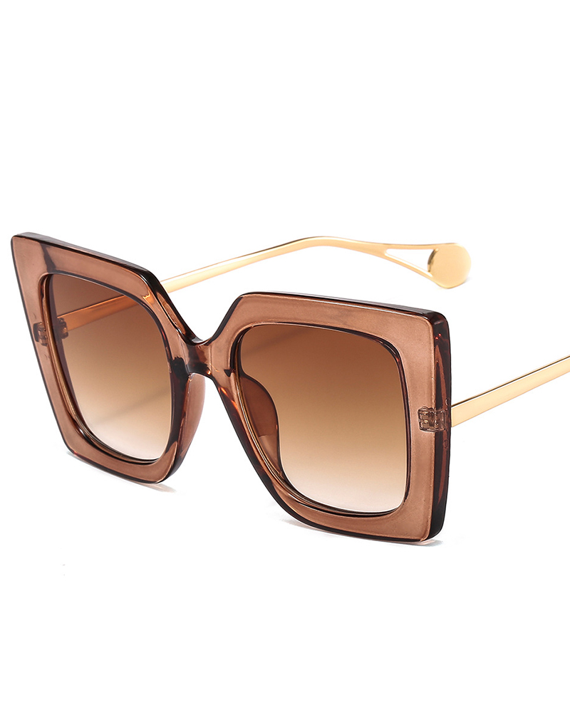 

1Pair Tie Dye Gradient Square Sunglasses, Style4