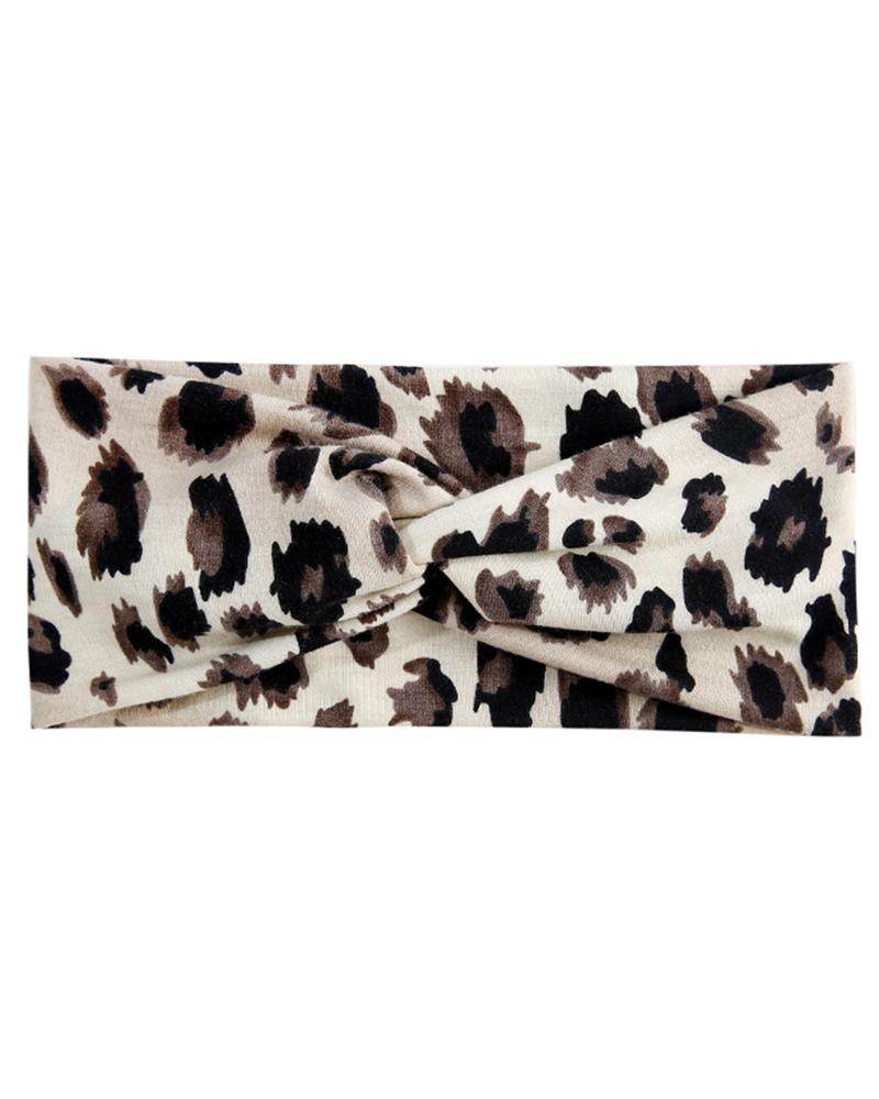 

1pc Non Slip Elastic Headband Twisted Yoga Workout Running Sport Sweat Hair Wrap, White