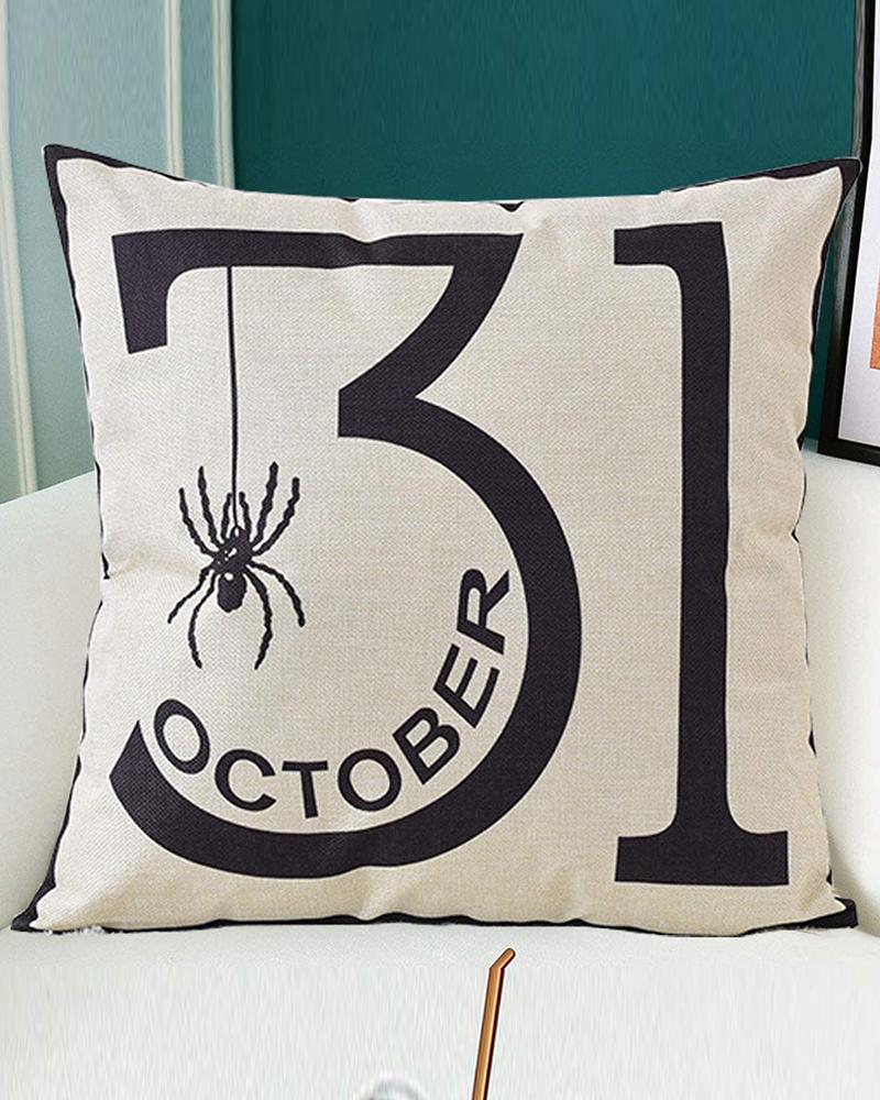 

Halloween Pillow Covers Trick or Treat Linen Ornament Throw Pillow Cases, Style2