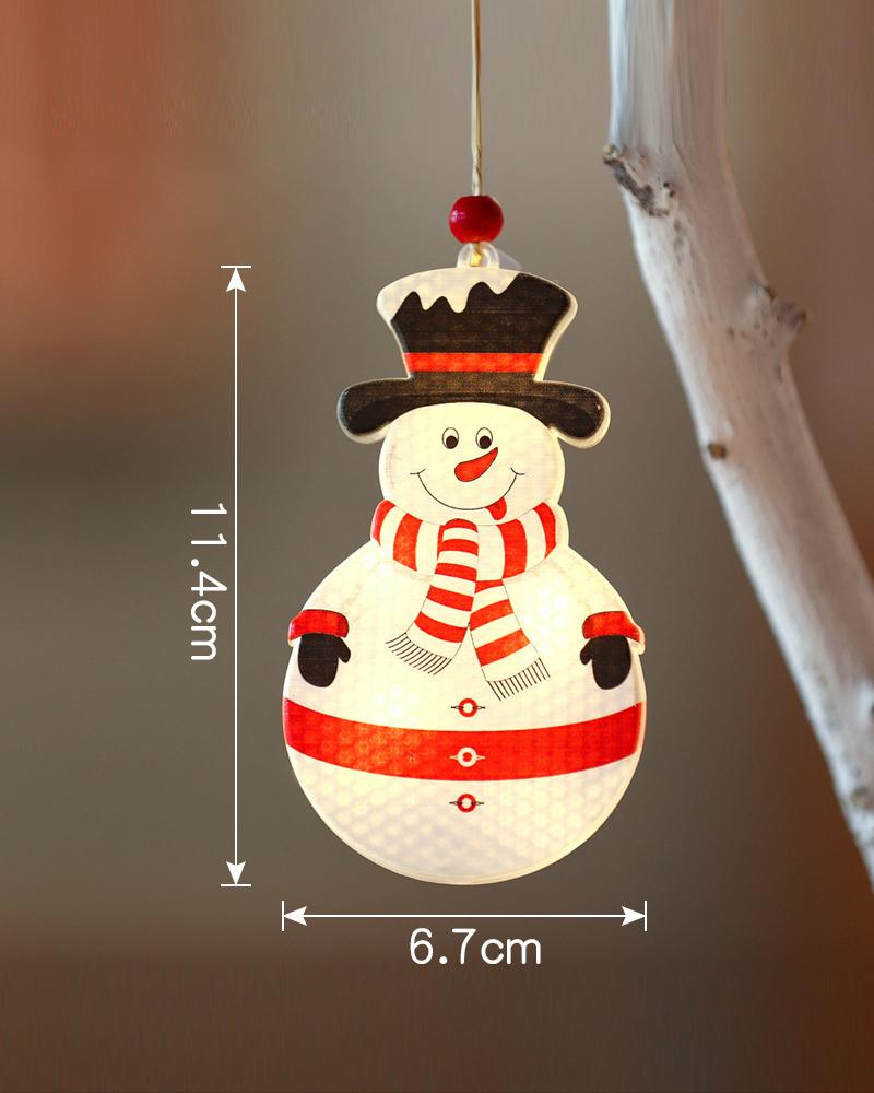 

1pc Christmas Lighted Window Decoration LED Christmas Tree Hanging Light 3D Light Ornament Christmas Indoor Outdoor Home Decoration, Style5
