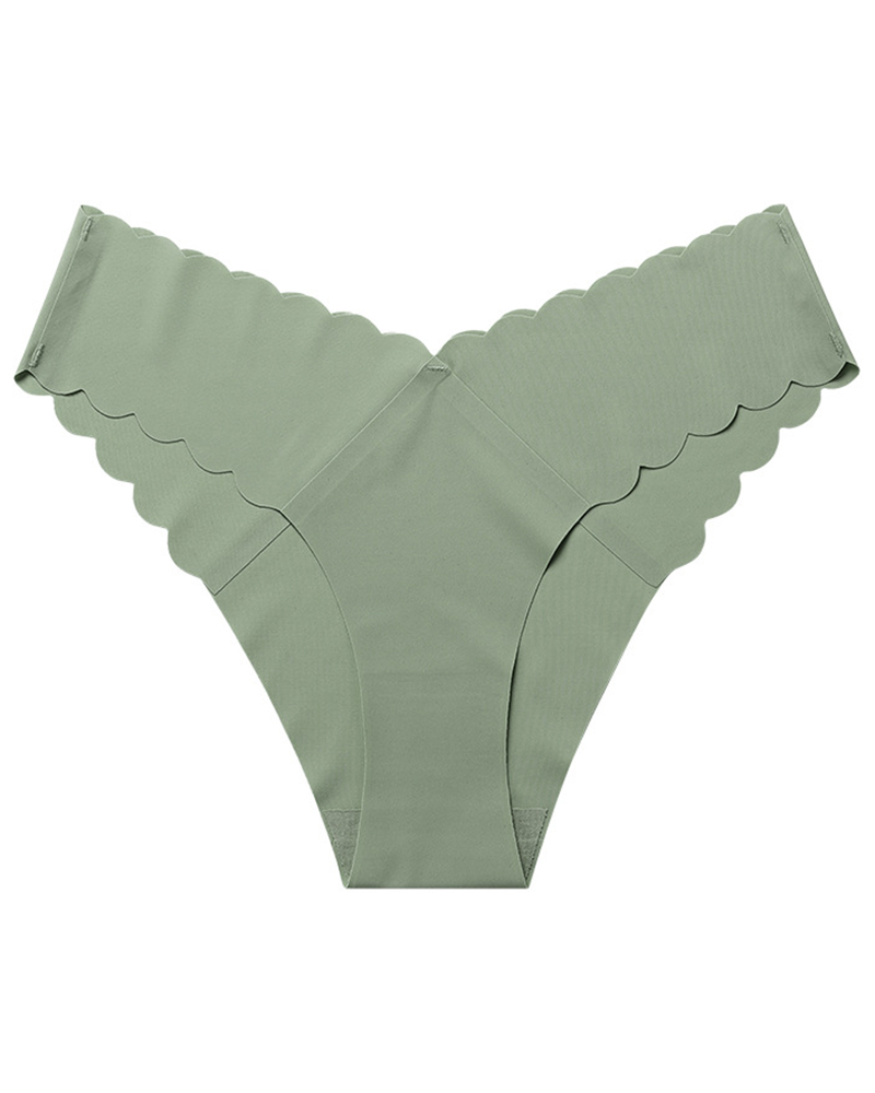 Scallop Trim Seamless Panty