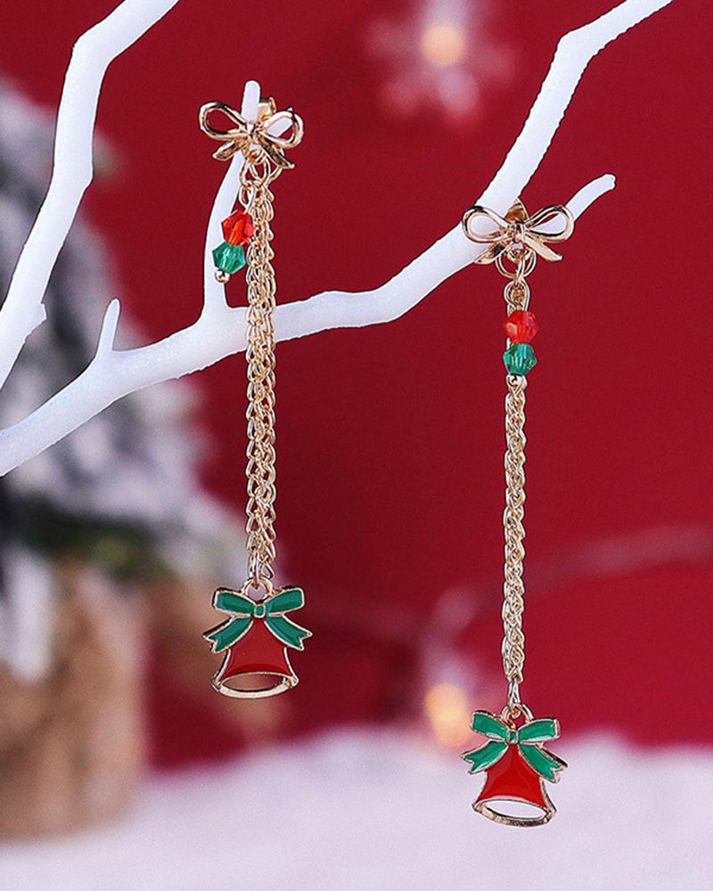 

1Pair Christmas Graphic Tassel Drop Earrings, Style2
