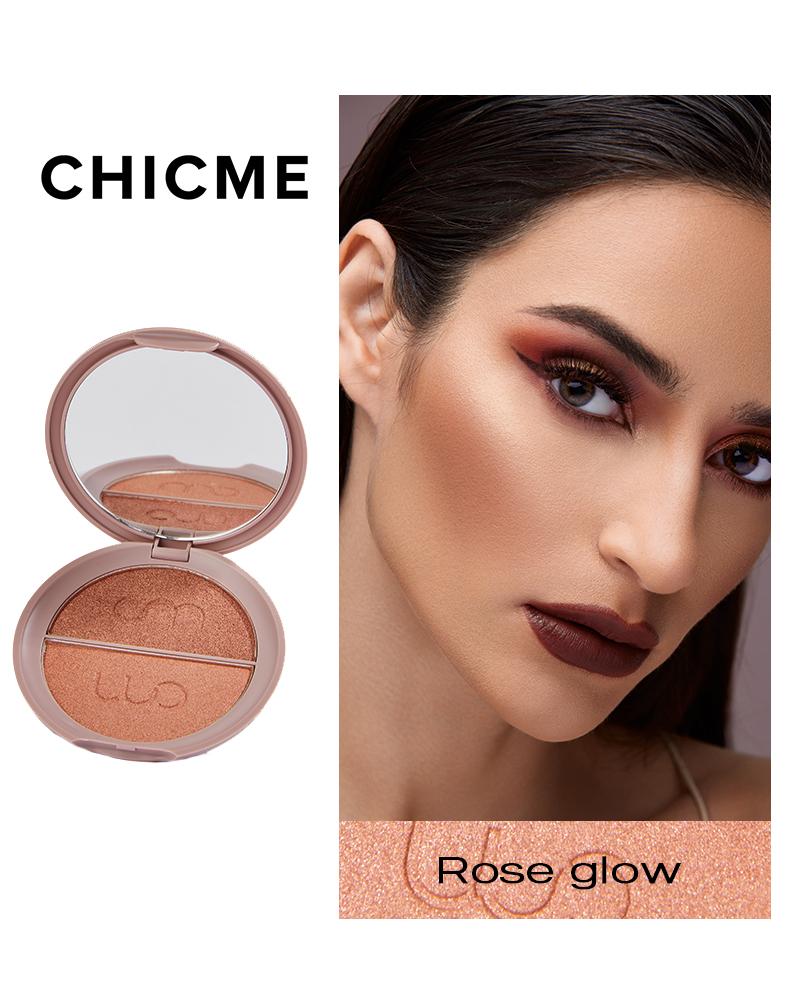 

Shimmer Glow Highlighter Duo, Rose glow