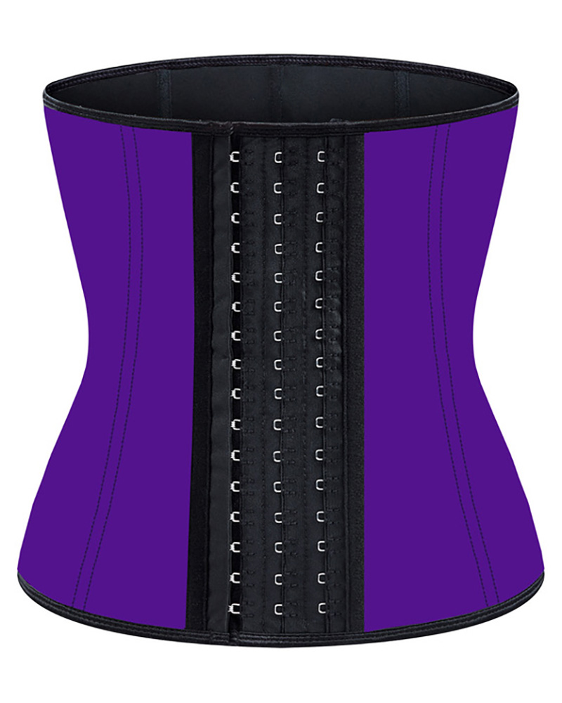 

Body Shaping Waist Trainer Waistband Cincher Sports Fitness Corset Tummy Control Shapewear, Purple