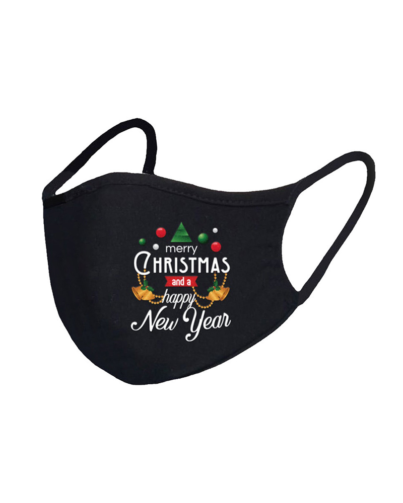 

Christmas Print Breathable Face Mask, Style3