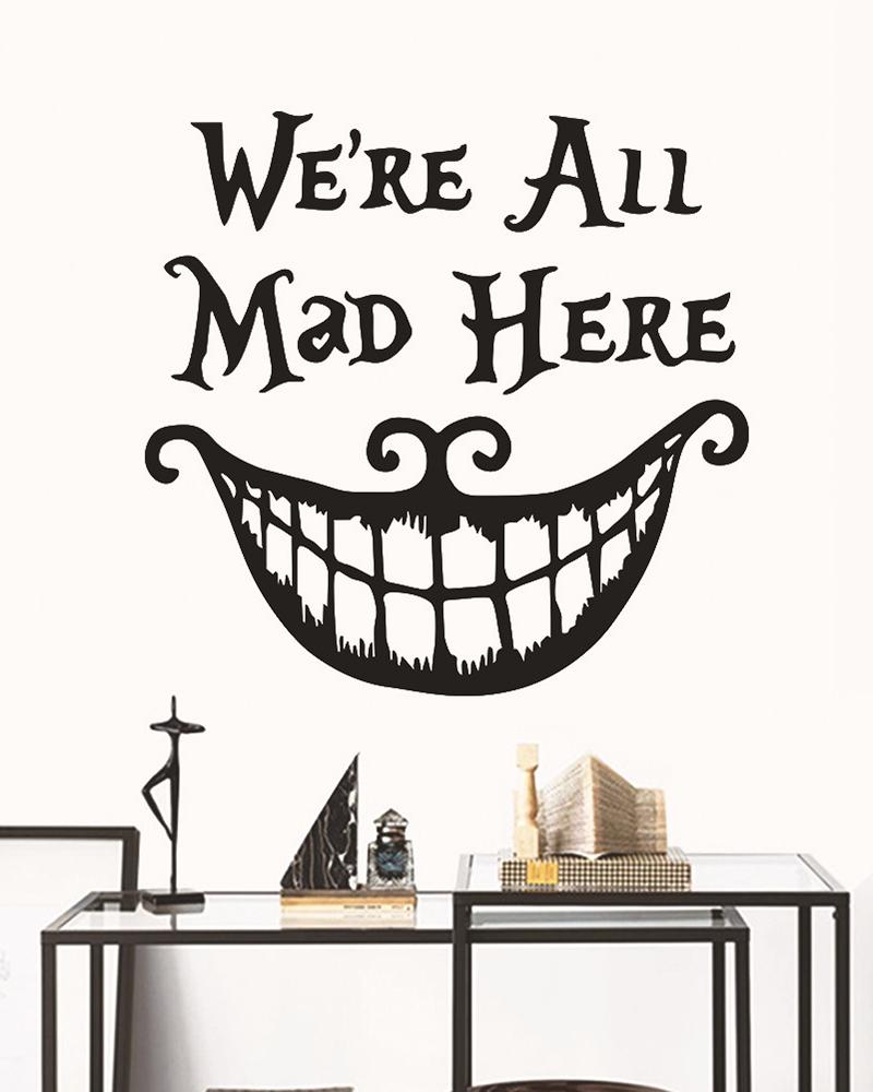 

Halloween ‘Smiling Face’ Thriller Wall Decals Cool Wall Sticker for Bedroom Living Room Home Decoration Party Wall Art Decor, Style1
