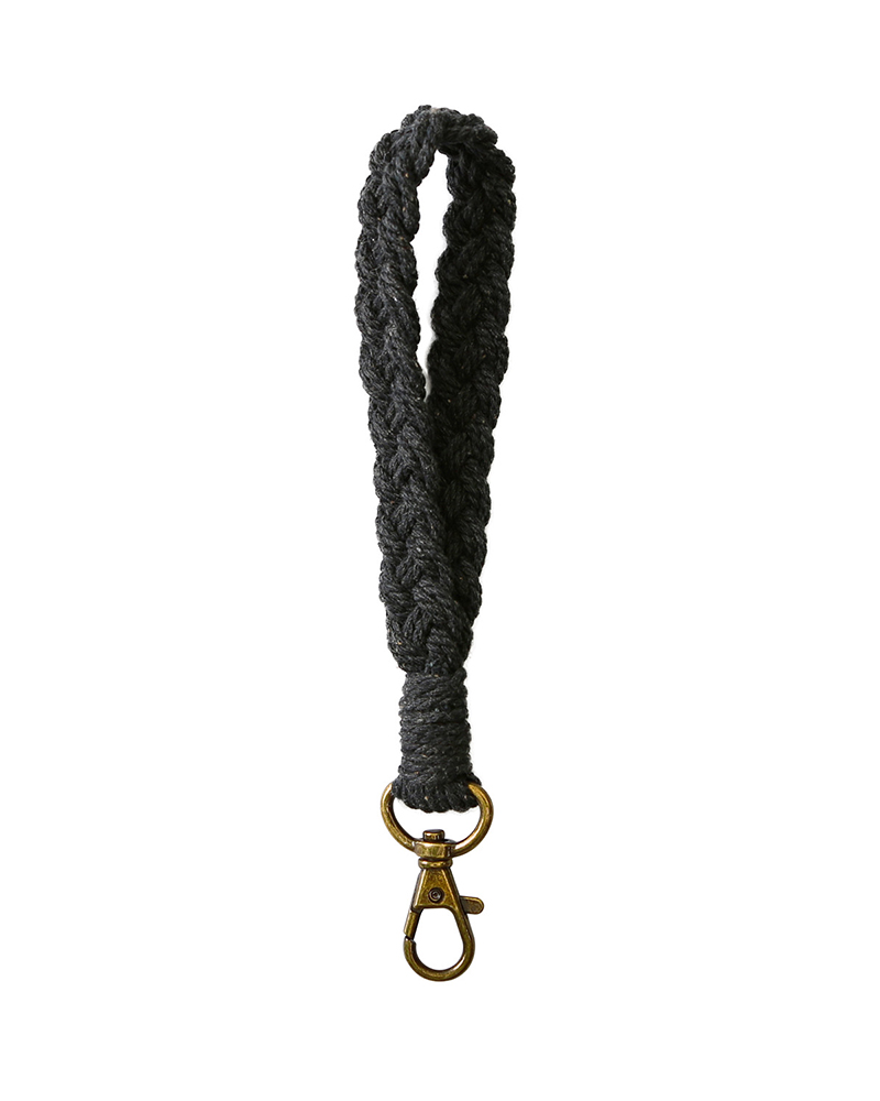 

Braided Bag Accessories King Ring, Black