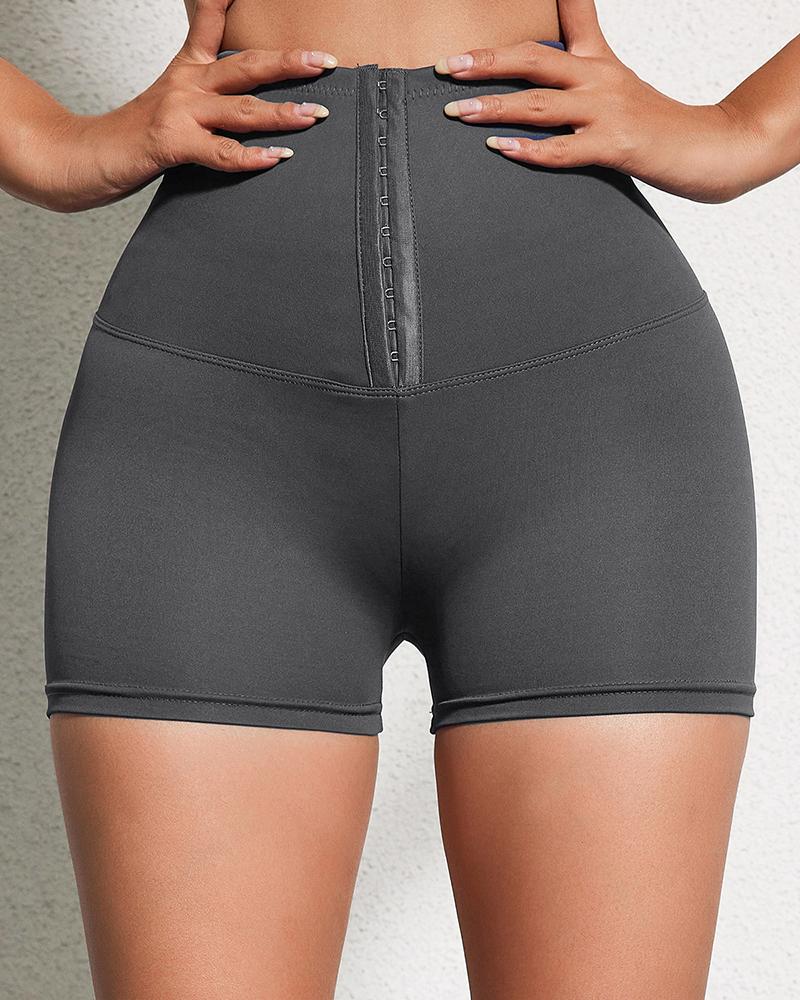 

Short gainant taille haute pour le contrôle du ventre, sous-vêtement amincissant sans couture pour les cuisses, Gray