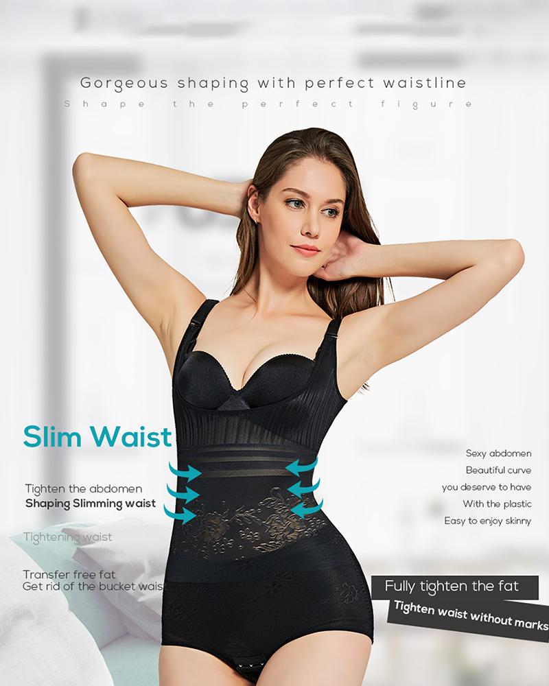 

Waist Trainer Corset Slimming Shapewear Breathable Fitness Shaper, Black