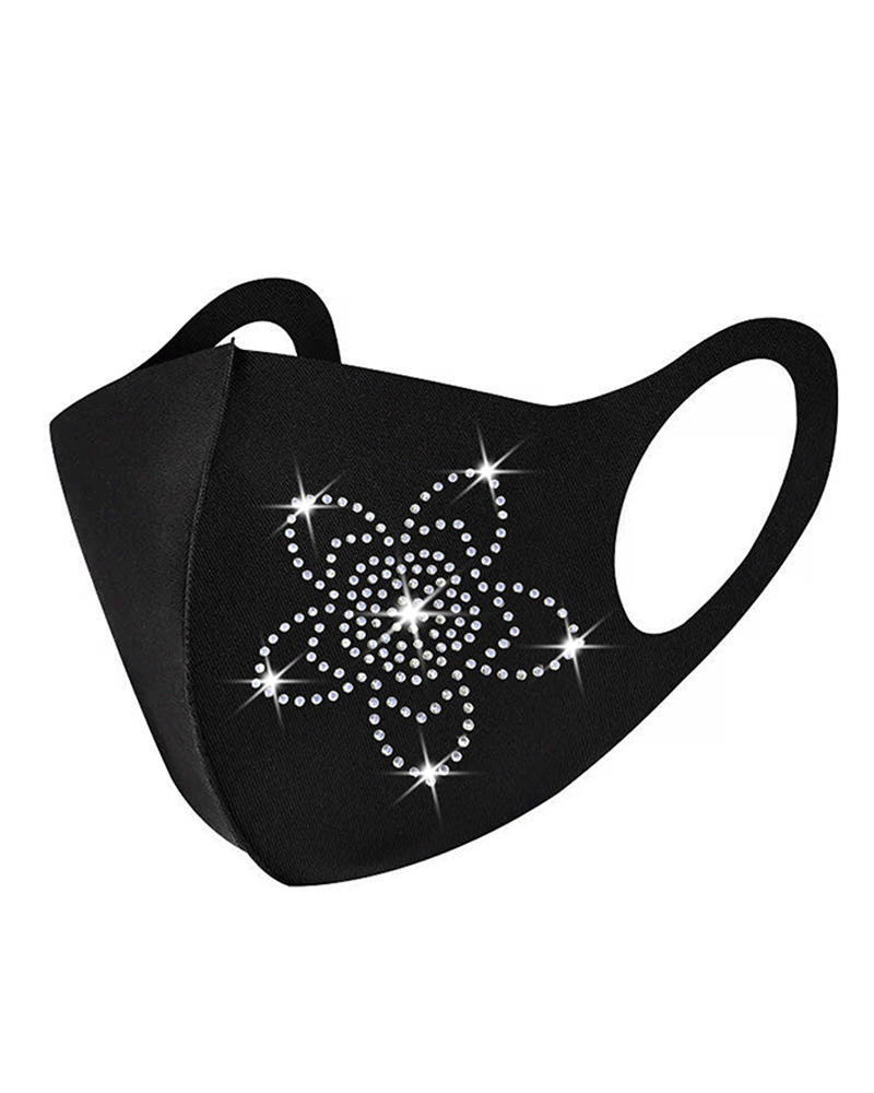 

Mutil Pattern Studded Breathable Face Mask, Style9
