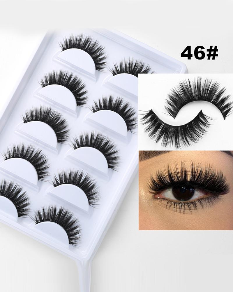 

5 Pairs 3D Natural Curly False Eyelashes, Style6