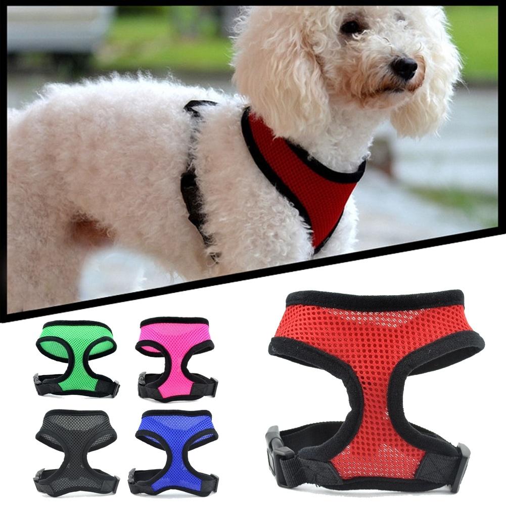 

NEW Adjustable Soft Air Mesh Pet Dog Puppy Doggie Step in Vest Mesh Walking Harness 5 Colors, Red;green;blue;black