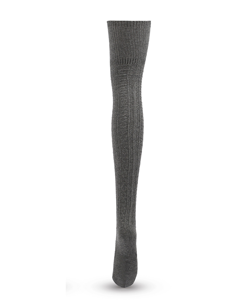 

Plain Warm Skinny Stockings, Dark grey