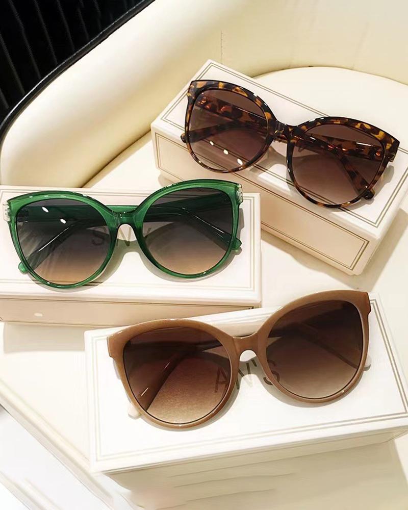 

1Pair Gradient Color Cat Eye Frame Sunglasses, Style6