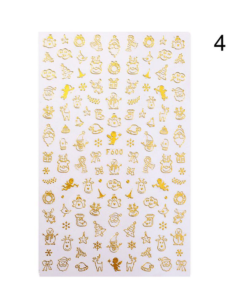 

1 Sheet Christmas Mixed Pattern Nail Art Sticker, Style6