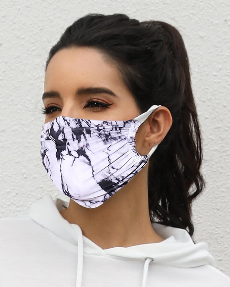 

Print Breathable Mouth M .a. s. k Washable And Reusable, Black