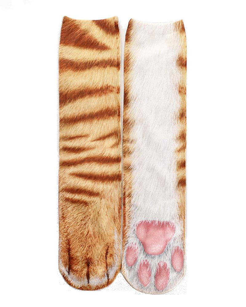 

Flurry 3D Animal Paw Socks, Style2