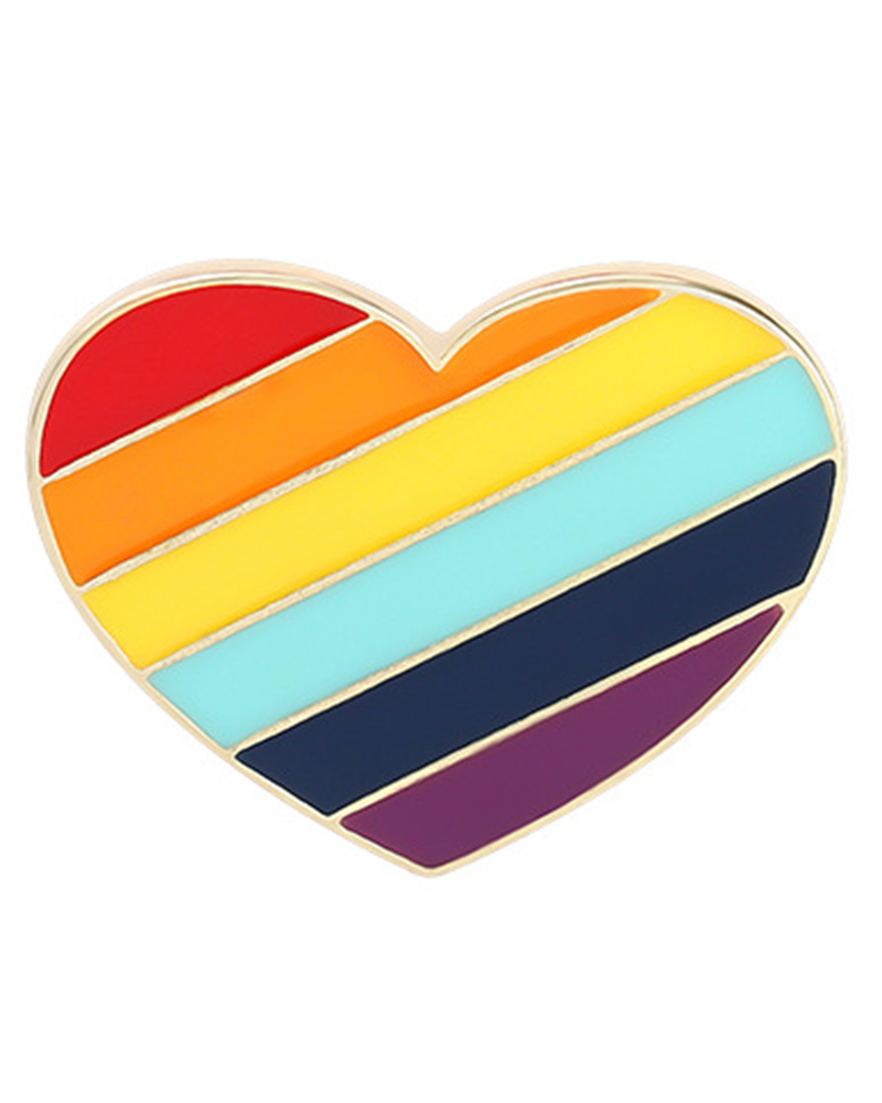 

1pc Rainbow Graphic Pride Month Pin Decoration Brooch, Style3