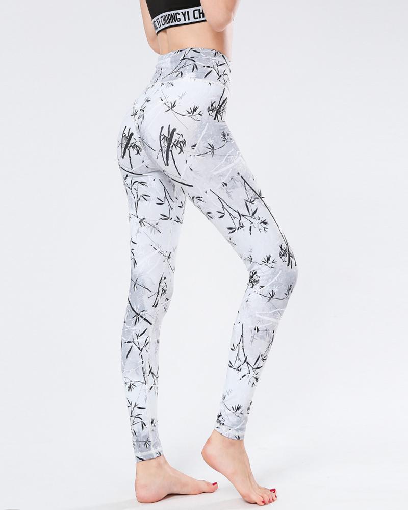 

Tie Dye Skinny High Elastic Yoga Pants, Style1