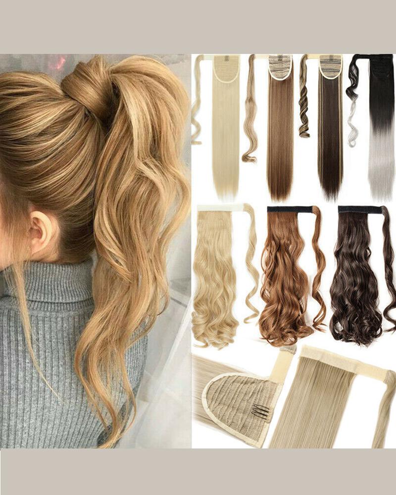 

Curly Long Ponytail Clip Hair Extensions Ponytail Hair Piece, Style1