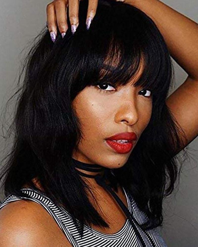 

Natural Soft Wave Short Wig, Black