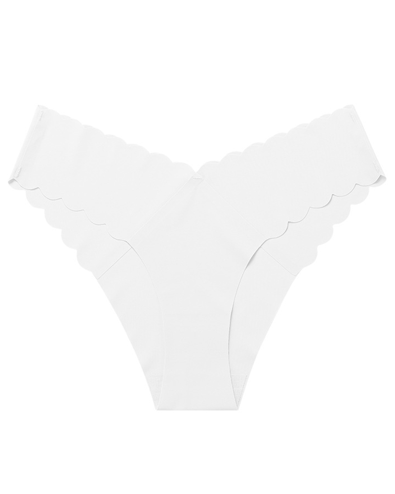 

Scallop Trim Seamless Panty, Style10