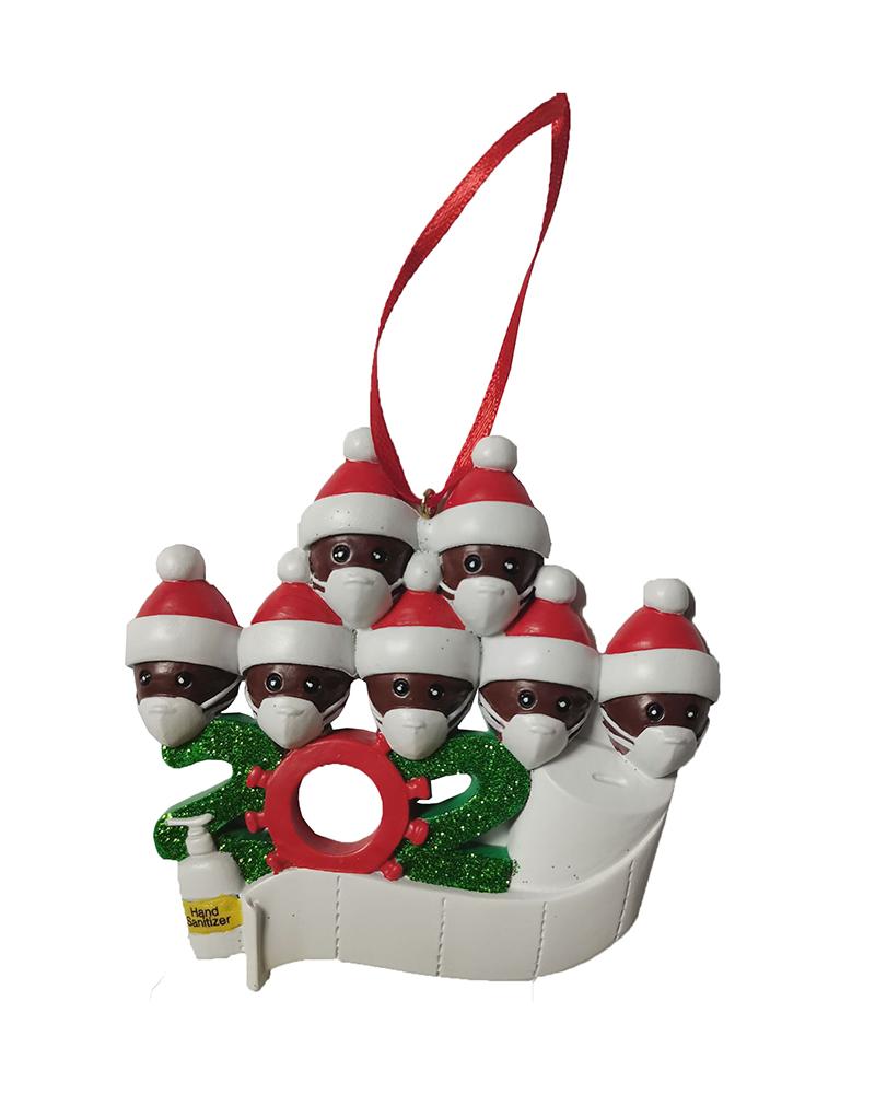 

Christmas 2020 Family Member With Mask & Toilet Paper Ornament, Style6