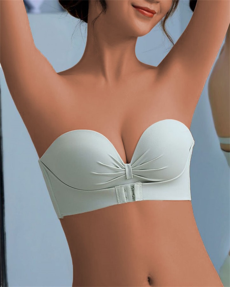 

Multi-way Wear Strapless Bra With Detachable Strap, Green