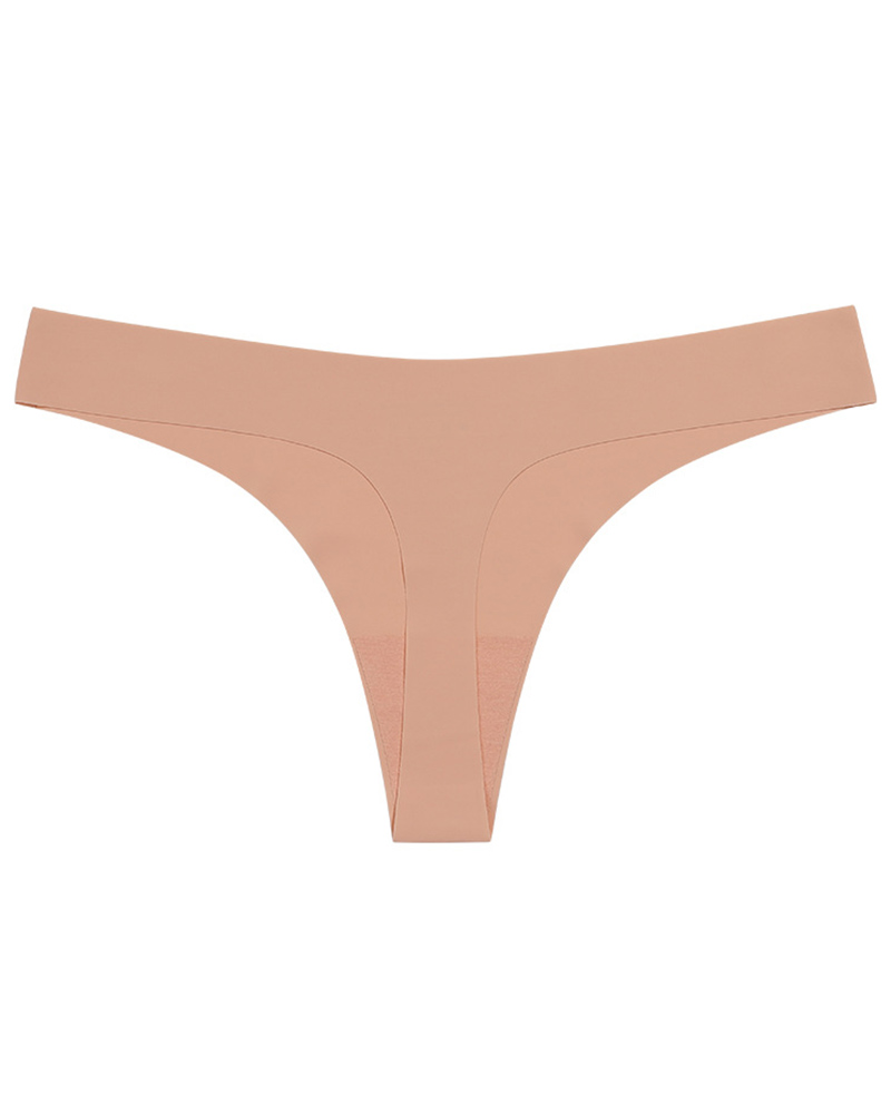 

Ice Silk Low Waist Seamless Panty, Pink
