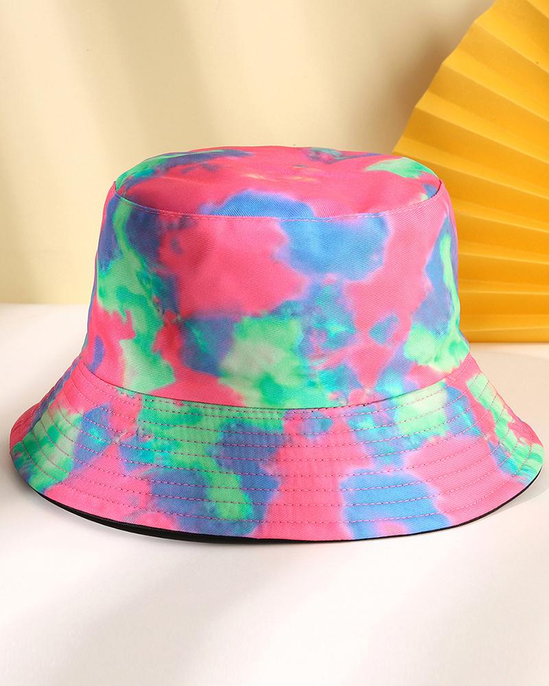 

Tie Dye Print Sun Bucket Hat, Style5