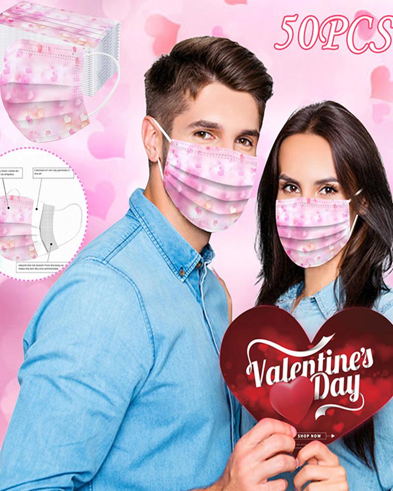 

Valentine's Day Disposable Face Mask, Style7