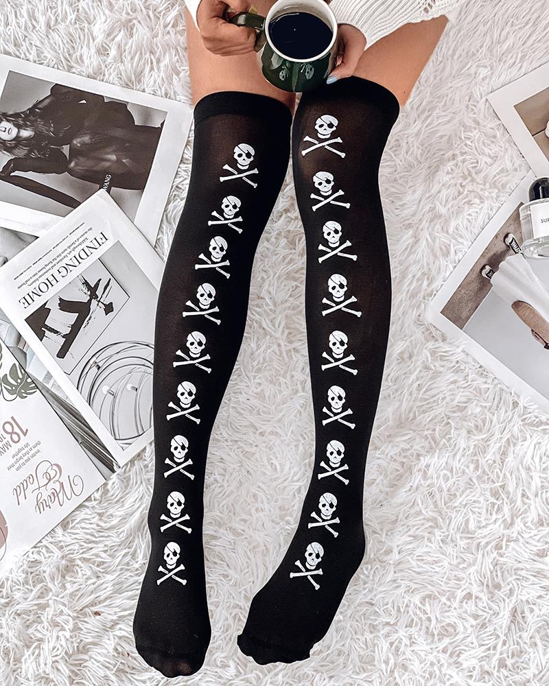 

1Pair Halloween Graphic Print Socks, Style4