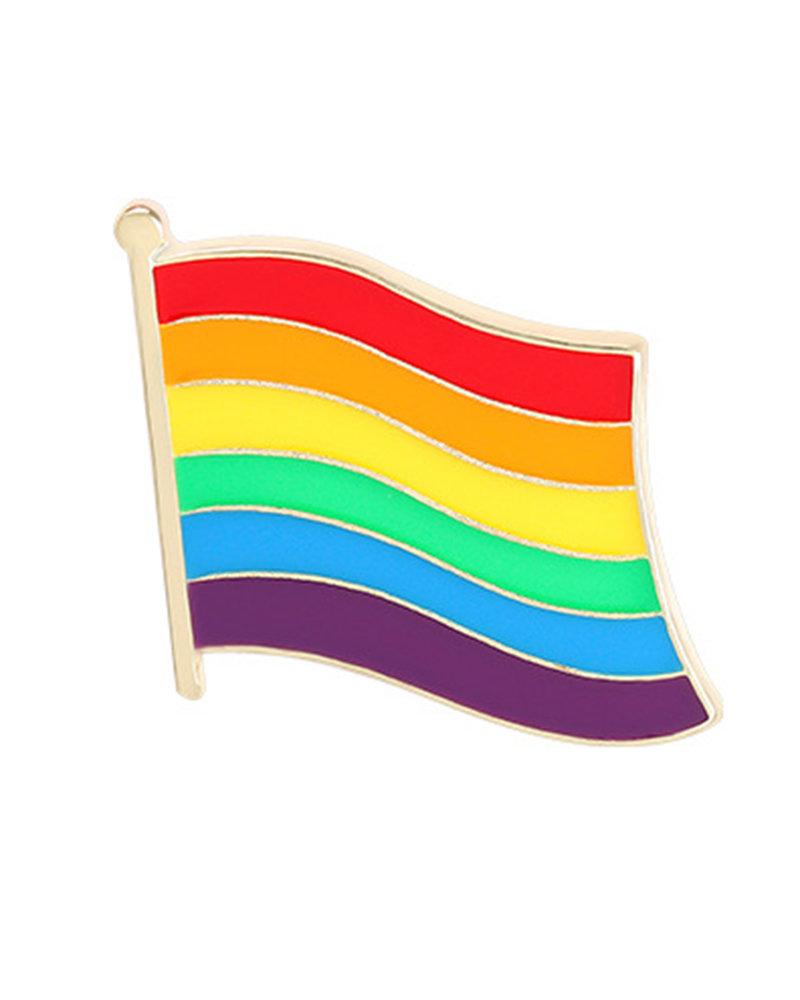 

1pc Rainbow Graphic Pride Month Pin Decoration Brooch, Style4