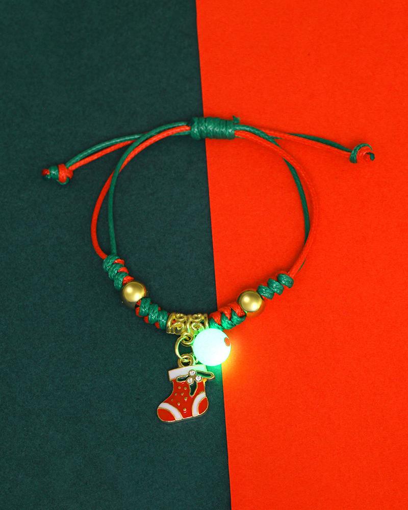 

1pc Christmas Luminous Charm Bracelet, Style5