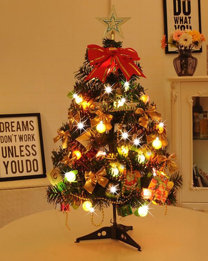 

Tabletop Christmas Tree Mini Artificial Tree Ornament for Table Top Desk, Style1