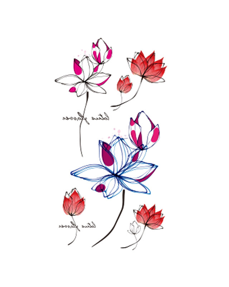 

Floral Waterproof Body Art Temporary Tattoo Stickers, Style3