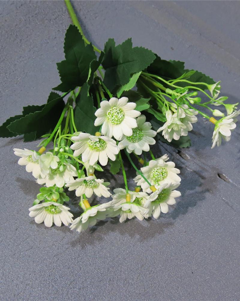 

Artificial Fake Flowers Daisies Arrangements Bouquet for Home Decoration Table Centerpiece Daisies Bulk Bouquets with Stems for Crafts Outdoors, White