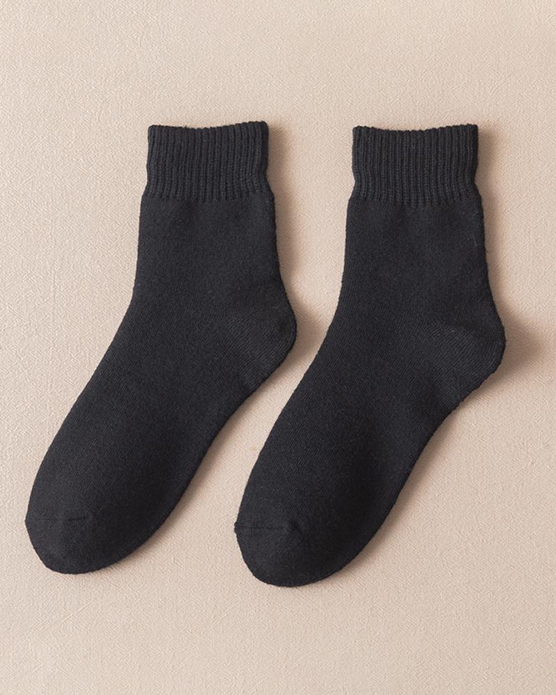 

1Pair Simple Plain Socks, Style6