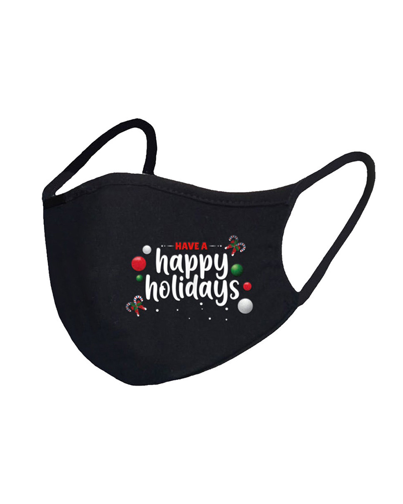

Christmas Print Breathable Face Mask, Style2