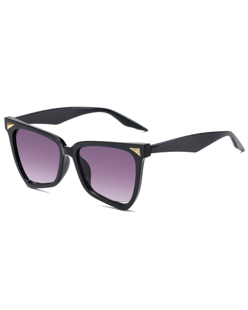 

Irregular Cat Eye Frame Sunglasses, Black