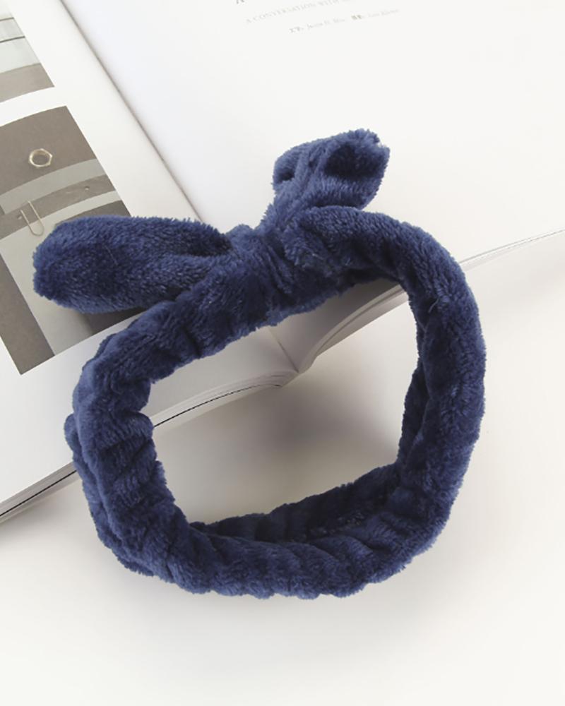 

Bow Bath Headband, Dark blue