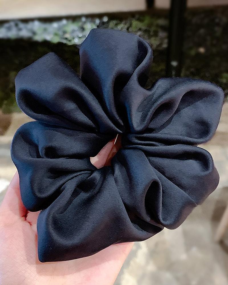 

Retro Elastic Ruched Scrunchy Hair Rope, Purplish blue