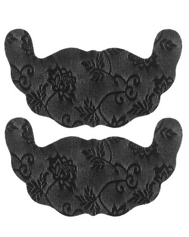 

1Pair Lace Strapless Disposable Invisible Lifting Anti-Slip Stick-On Nipple Pasties, Black