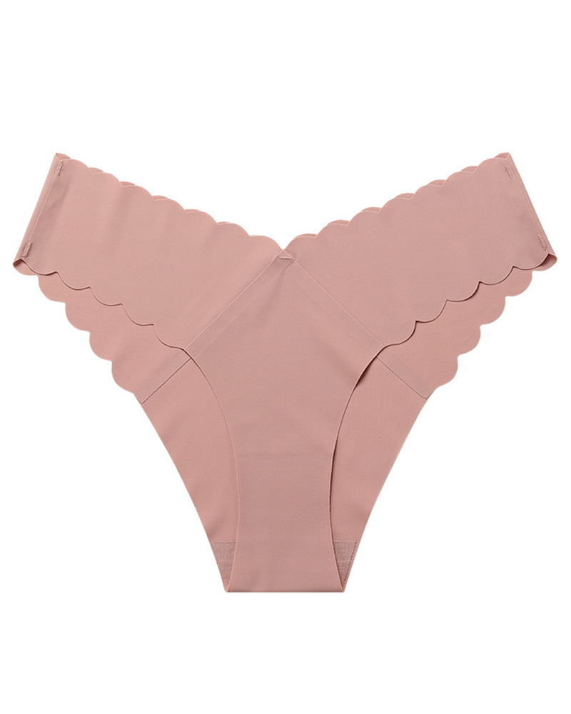 

Scallop Trim Seamless Panty, Style14