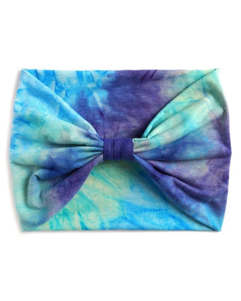 

1pc Tie Dye Print Twisted Yoga Sports Headband, Style2