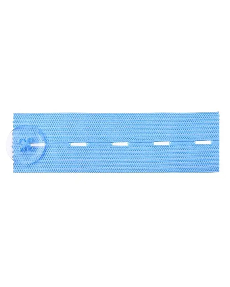 

1pc Elastic Buttoned Adjustable Waist Extender, Sky blue