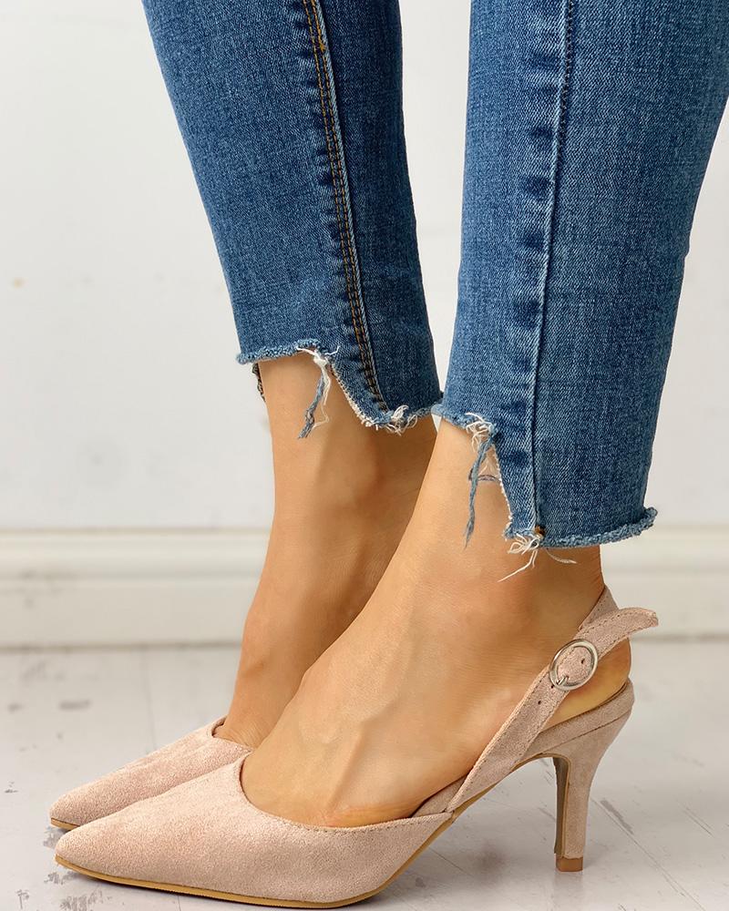 pointed slingback heels